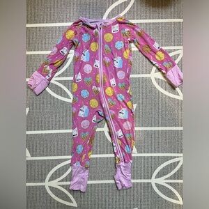 Little sleepies pink cookies and milk zippy